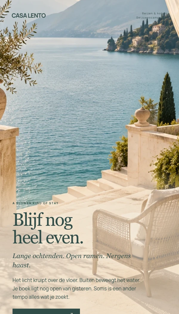 E-maildesignconcept CASA LENTO: Seizoenscampagne
