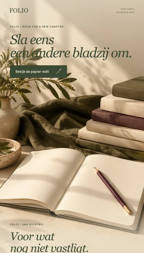 E-maildesignconcept FOLIO: Collectie-edit