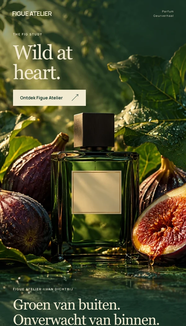 E-maildesignconcept FIGUE ATELIER: Geurverhaal